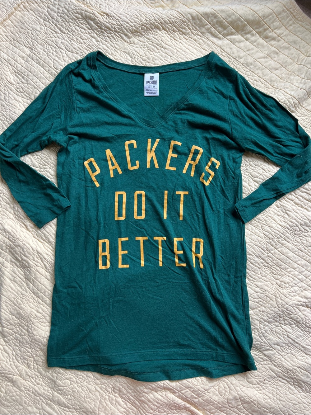 VS Pink GreenBay Packers Do It Better Tee